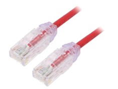 Patch cord PANDUIT TX6-28&trade;, U/UTP 6 litat Cu LSZH roşu 2m 28AWG