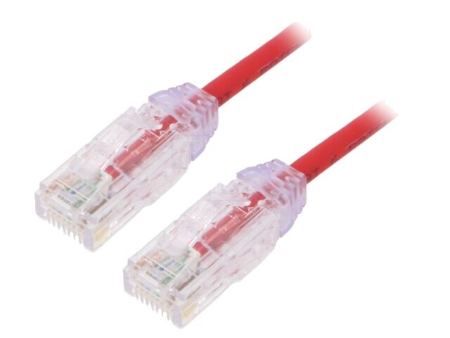 Patch cord PANDUIT TX6-28&trade;, U/UTP 6 litat Cu LSZH roşu 2m 28AWG