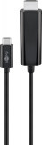 Cablu USB-C &gt; HDMI standard 1.8 m negru, Goobay