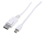 Cablu DisplayPort 2m Alb