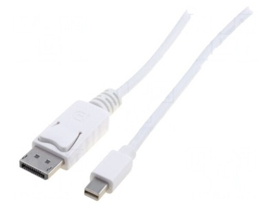 Cablu DisplayPort 2m Alb foto