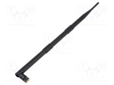 Antenă neagră QOLTEC RP-SMA 9dBi 50W 2,4-2,5GHz 0,38m 50&Omega;