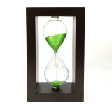 Cumpara ieftin Clepsidra Lemn Nisip Colorat Roz Verde Mov, 3 Minute, Decorativa Time Veranda, 20cm
