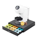 Suport 30 capsule capsule K-cup si Dolce gusto,Negru,Plastic,35x7x35 cm