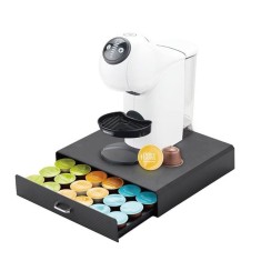 Suport 30 capsule capsule K-cup si Dolce gusto,Negru,Plastic,35x7x35 cm