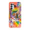 Husa compatibila cu Oppo A15s model Colorful Stickers, Silicon, TPU, Viceversa