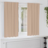 vidaXL Perdele cu perdele 2 pcs Gri taupe Poliester