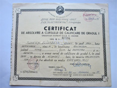 Diploma / Certificat de Calificare, Timisoara 1975: Meseria Galvanizator foto