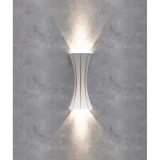 Cumpara ieftin Aplica LED, Alb + Gold, Exterior, 10W, Lumina Calda