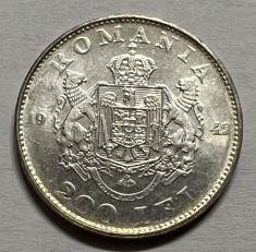 200 Lei 1942 Argint, Romania, a UNC