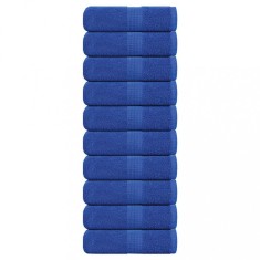 vidaXL Prosoape de baie 10 buc., FROGN, albastru, 30x30 cm, 100% bumbac 136706