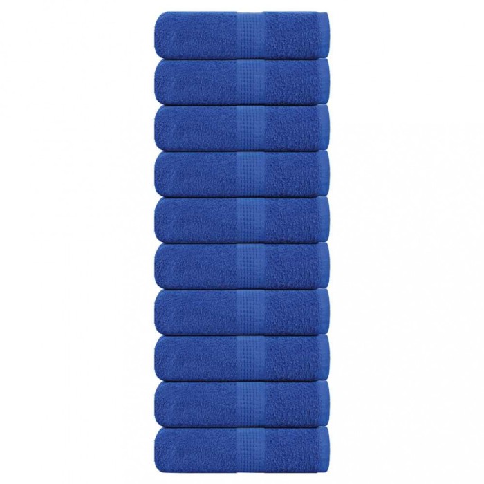 vidaXL Prosoape de baie 10 buc. FROGN Albastru 30x30 cm 100% bumbac