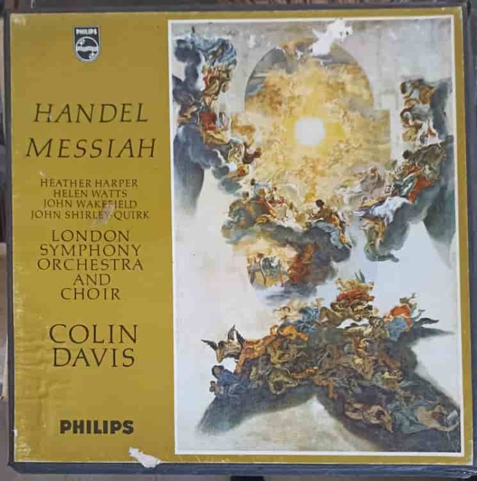 Disc vinil, LP. MESSIAH. SETBOX 3 DISCURI VINIL-Handel, Heather Harper, Helen Watts, John Wakefield, John Shirle