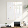 VidaXL Tablă albă magnetică Alb 100 x 1.4 x 100 cm Lemn masiv de pin 42015927