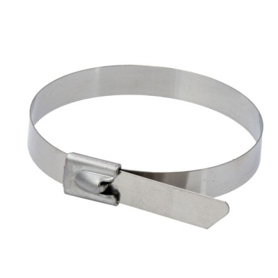Set 20 coliere metalice auto, 4.6 x 360 mm , otel inoxidabil, Dedra foto