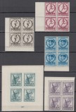 ROMANIA 1948 LP 228 LP 228 a JOCURILE BALCANICE BLOCURI DE 4 TIMBRE MNH, Nestampilat