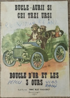 Bucle-aurii si cei trei ursi// ilustratii Laurentiu Vaja foto