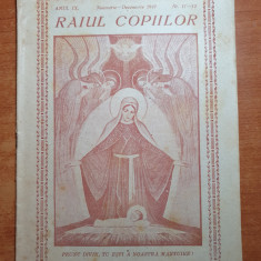 revista raiul copiilor noiembrie - decembrie 1947-revista catolica pentru copii