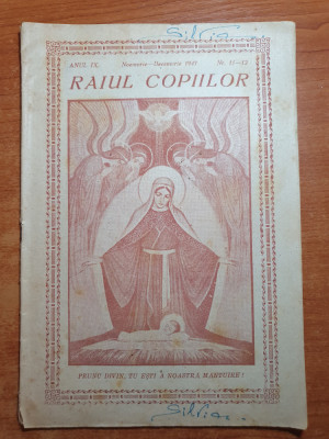 revista raiul copiilor noiembrie - decembrie 1947-revista catolica pentru copii foto