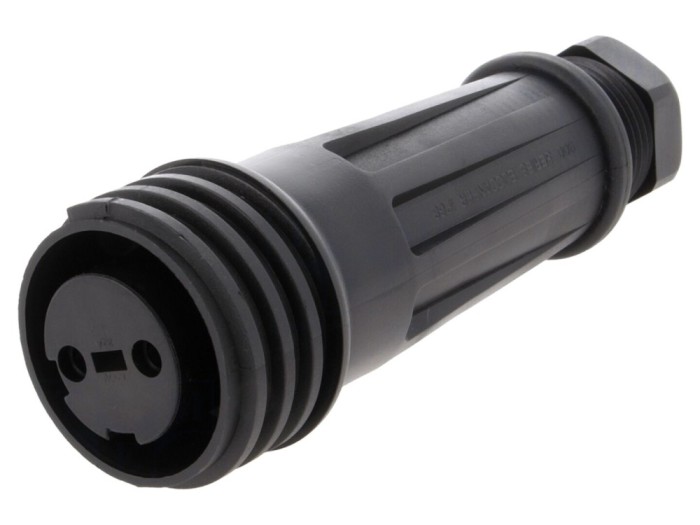 Conector circular mamă 2 pini IP68