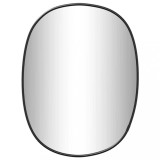 Oglinda de perete, negru, 30x25 cm