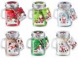 Set 6 lumanari parfumate Craciun multiarome cm 7 x 5 x 8,5 H