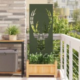 vidaXL Panou Decorativ de Grădină Olivengr&oslash;nn 50 x 140 cm