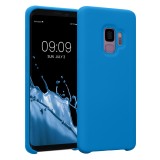 Husa Kwmobile pentru Samsung Galaxy S9, Silicon, Albastru, 44182.157, Carcasa