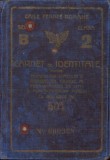 HST A2132 Carnet de identitate CFR 1937