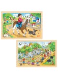 Puzzle Goki Pony Farm &amp; Visit At The Zoo 2 X 24pc (1240272/1240280)