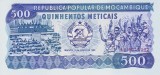 Bancnota Mozambic 500 Meticais 1983 - P131a UNC