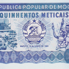 Bancnota Mozambic 500 Meticais 1983 - P131a UNC