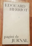 Pagini de jurnal de Edouard Herriot