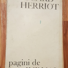 Pagini de jurnal de Edouard Herriot