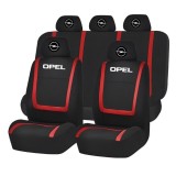 Set Huse Scaune Universale Compatibile cu Opel &ndash; Negru/Rosu