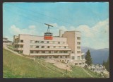 CPIB 25132 CARTE POSTALA - SINAIA. HOTEL ALPIN, COTA 1400, TELECABINA, CIRCULATA, 1989, STAMPILA, TIMBRU
