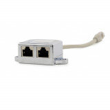 Cumpara ieftin Splitter 8P8C LAN FTP, Gembird 09663, RJ-45 tata la 2 x RJ-45 mama, cablu 15 cm