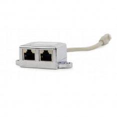 Splitter 8P8C LAN FTP, Gembird 09663, RJ-45 tata la 2 x RJ-45 mama, cablu 15 cm