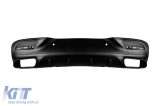 Difuzor tip GLE63 potrivit pentru bara de protectie spate A Design a Mercedes GLE Coupe C292 2015-2018 -oo--oo-, cu garnitura neagra Performance AutoT
