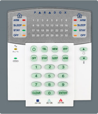 Tastatura Led 32 Zone 2 Partitii WIRELESS Paradox foto