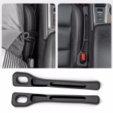 Set 2 suporturi pentru scaune auto HAWIRE, Cu 2 compartimente de depozitare fiecare, Universale, Organizator spatar scaun, Material rezistent, Negru