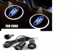 Set proiectoare / Logo Holograma montare sub usa Ford model cu freza, AutoLux