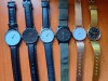 Lot 5 Ceasuri Barbati Quartz, Analogice, Carcasa Neagra/Alba, Bratara Inclusa - Stil Elegant