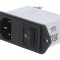 Conector AC C14 1A 250VAC