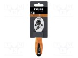 Clichet 1/4 cu comutator și m&acirc;ner ergonomic 105mm pentru capete de șurubelniță NEO TOOLS