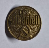 PMR - Partidul Muncitoresc Roman - Casa Scantei, insigna veche din anii 1950