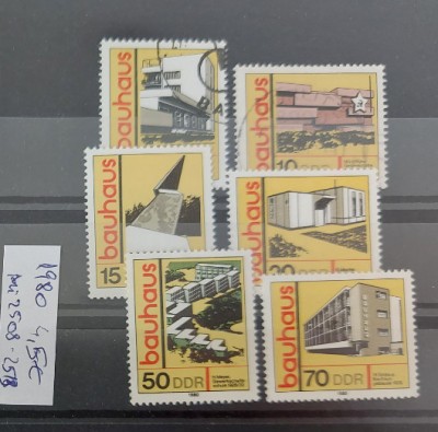 TS21 - Timbre serie DDR 1980 Mi2508-2513 foto