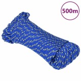 Cumpara ieftin Franghie de barca, albastru, 3 mm, 500 m, polipropilena