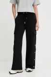 MICHAEL Michael Kors pantaloni culoarea negru, fason cargo, high waist, MT530VOE45