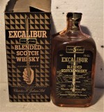 RARE WHISKY EXCALIBUR, 5YO, CL 75 GR, 40, ANI 60/70 IMP. GIOVINETTI ITALY, Europa, Rosu, Sec